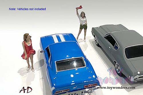 American Diorama Figurine - 70's Style Figures Set IV (1/43 scale, Asstd.) 38354