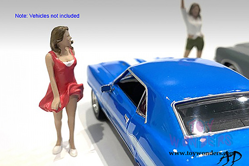 American Diorama Figurine - 70's Style Figures Set IV (1/43 scale, Asstd.) 38354