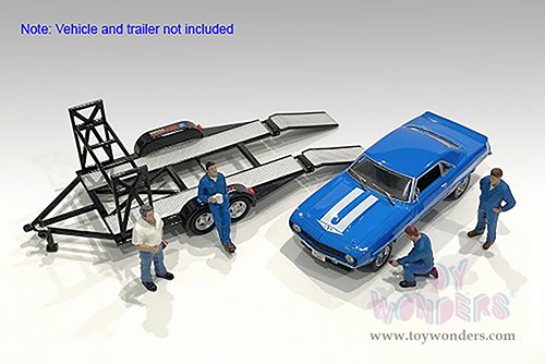 American Diorama Figurines - Mechanic Set II "John and Tony" (Set of 2 figurines, 1/43 scale, Blue) 38358