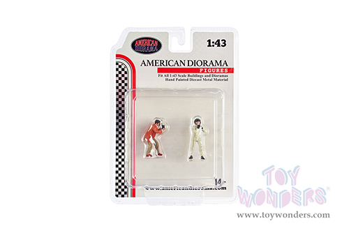 American Diorama Figurine - Race Day Metal Figures Set 2 (1/43 scale, Asstd.) 38360