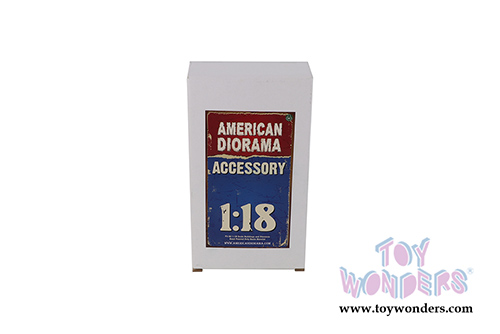 American Diorama Accessories - Park Bench - Set of 2 (1/18  scale, Brown) 38435