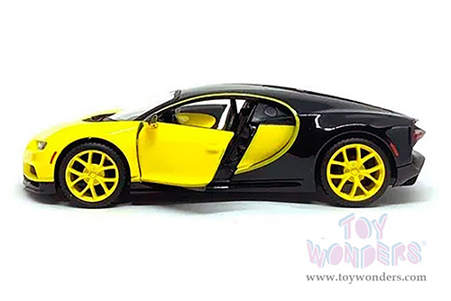 Showcasts® Collectibles - Bugatti Chiron Hardtop (1/24 scale diecast model car, Yellow/Black) 38514YL MAP: $22.99