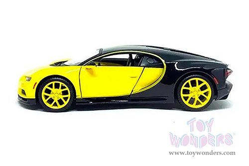 Showcasts® Collectibles - Bugatti Chiron Hardtop (1/24 scale diecast model car, Yellow/Black) 38514YL MAP: $22.99