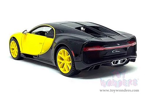 Showcasts® Collectibles - Bugatti Chiron Hardtop (1/24 scale diecast model car, Yellow/Black) 38514YL MAP: $22.99