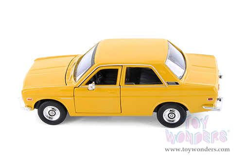 Showcasts® Collectibles - Datsun 510 Hardtop (1971, 1/24 scale diecast model car, Yellow) 38518YL MAP: $22.99