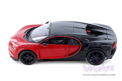 Showcasts® Collectibles - Bugatti Chiron Hardtop (1/24 scale diecast model car, Red/Black) 38524R MAP: $22.99