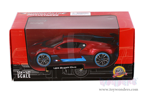 Showcasts® Collectibles - Bugatti DIVO Hardtop (2019, 1/24 scale diecast model car, Red) 38526R MAP: $22.99