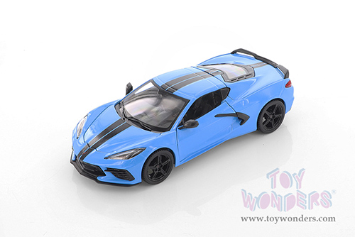 Showcasts® Collectibles - Chevrolet® Corvette® Stingray Coupe Z51 Hardtop (2020, 1/24 scale diecast model car, Blue) 38527BU MAP: $22.99