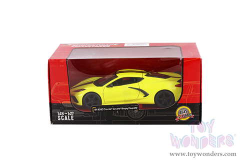 Showcasts® Collectibles - Chevrolet® Corvette® Stingray Coupe Z51 Hardtop (2020, 1/24 scale diecast model car, Yellow) 38527YL MAP: $22.99