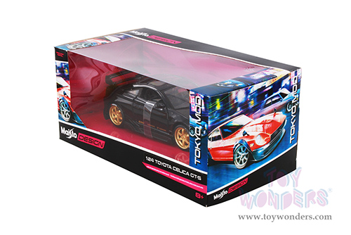 Maisto Design - Tokio Mod | Toyota Celica GT-S (1/24 scale diecast model car, Black) 38544BK