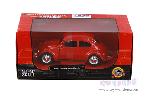 Showcasts® Collectibles - Volkswagen Beetle Hardtop (1973, 1/24 scale diecast model car, Red) 38926R MAP: $22.99