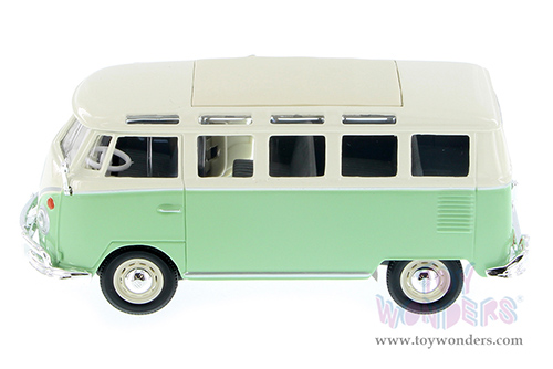 Showcasts® Collectibles - Volkswagen Van "Samba" (1/25 scale diecast model car, Green) 38956GN MAP: $22.99