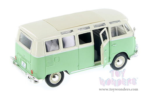 Showcasts® Collectibles - Volkswagen Van "Samba" (1/25 scale diecast model car, Green) 38956GN MAP: $22.99