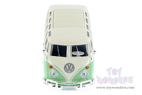 Showcasts® Collectibles - Volkswagen Van "Samba" (1/25 scale diecast model car, Green) 38956GN MAP: $22.99