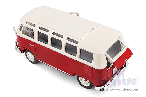 Showcasts® Collectibles - Volkswagen Van "Samba" (1/25 scale diecast model car, Red) 38956R MAP: $22.99