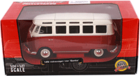 Showcasts® Collectibles - Volkswagen Van "Samba" (1/25 scale diecast model car, Red) 38956R MAP: $22.99