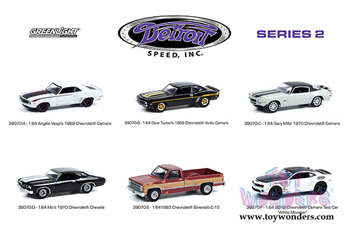 Greenlight - Detroit Speed Series 2 (1/64 scale diecast model car, Asstd.) 39070/48