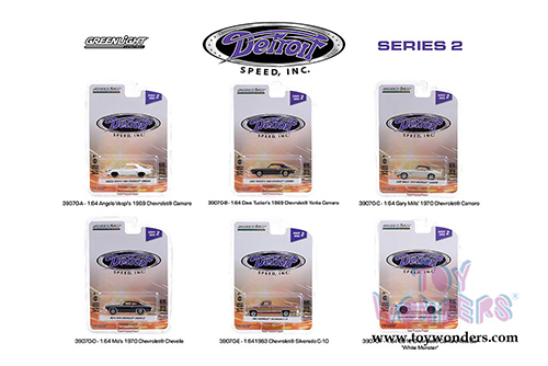 Greenlight - Detroit Speed Series 2 (1/64 scale diecast model car, Asstd.) 39070/48