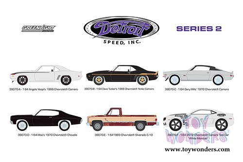 Greenlight - Detroit Speed Series 2 (1/64 scale diecast model car, Asstd.) 39070/48