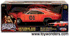 Show product details for ERTL JoyRide - The Dukes of Hazzard General Lee Dodge Charger (1969, 1:18, Orange) 39181OR/6