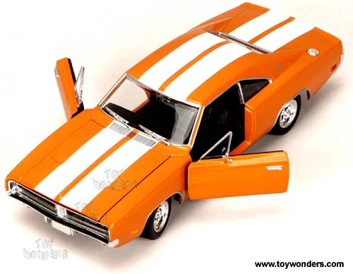 ERTL - Dodge Charger R/T Hard Top (1969, 1/24 scale diecast model car, Orange) 39460D