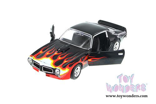 Tomy ERTL - Pontiac Firebird w/ Flames Hard Top (1970, 1/24 scale diecast model car, Black) 39577A