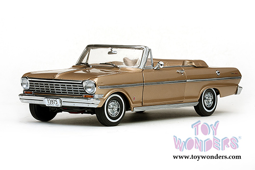 Sun Star USA - Chevrolet Nova Open Convertible (1963, 1/18 scale diecast model car, Saddle Tan) 3975
