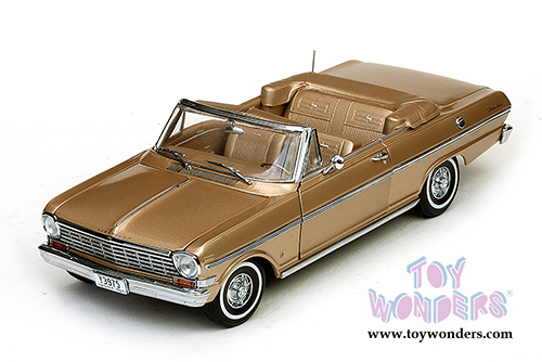 Sun Star USA - Chevrolet Nova Open Convertible (1963, 1/18 scale diecast model car, Saddle Tan) 3975