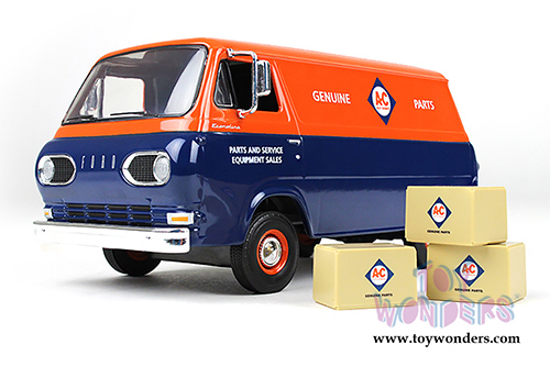 First Gear - Allis-Chalmers Ford Econoline Van (1/25 scale diecast model car, Blue/Orange) 40-0385