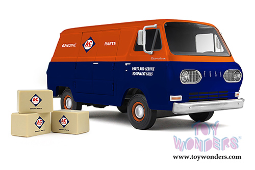 First Gear - Allis-Chalmers Ford Econoline Van (1/25 scale diecast model car, Blue/Orange) 40-0385
