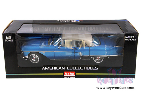 Sun Star USA - Cadillac Eldorado Brougham Hard Top (1957, 1/18 scale diecast model car, Lake Placid Blue) 4011