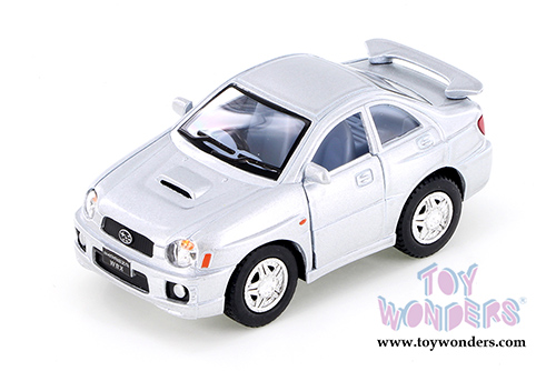 4015D Kinsmart 2002 Subaru Impreza WRX Sedan Silver Diecast Model Car