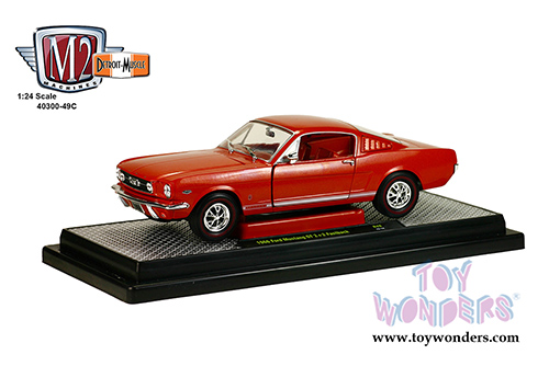 Castline M2 Machines Detroit-Muscle Premium - Ford Mustang GT 2 + 2 Fastback Hard Top (1966, 1/24 scale diecast model car, Emberglo Metallic) 40300/49C