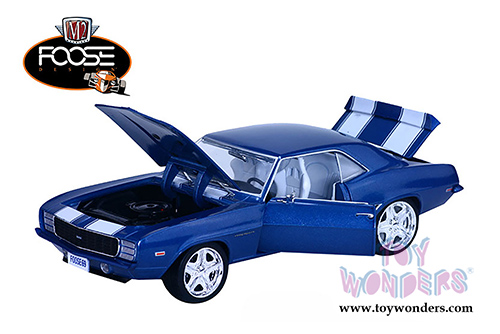 Castline M2 Machines FOOSE Design - Chevy Camaro RS Hard Top (1969, 1/24 scale diecast model car, Blue) 40300/52A