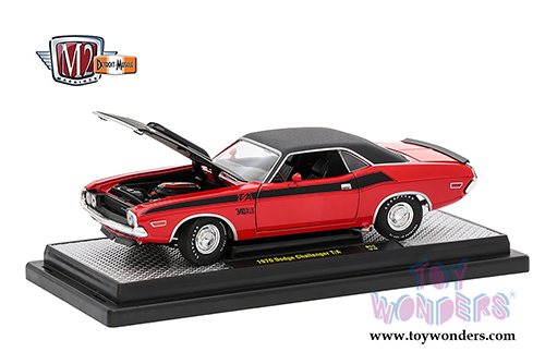 Castline M2 Machines Detroit-Muscles&reg; | Dodge Challenger T/A Hard Top (1970, 1/24 scale diecast model car, Bright Red) 40300/53A