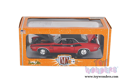 Castline M2 Machines Detroit-Muscles&reg; | Dodge Challenger T/A Hard Top (1970, 1/24 scale diecast model car, Bright Red) 40300/53A