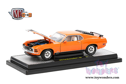 Castline M2 Machines Detroit-Muscles&reg; | Ford Mustang Mach 1 428 Hard Top (1970, 1/24 scale diecast model car, Grabber Orange) 40300/53D