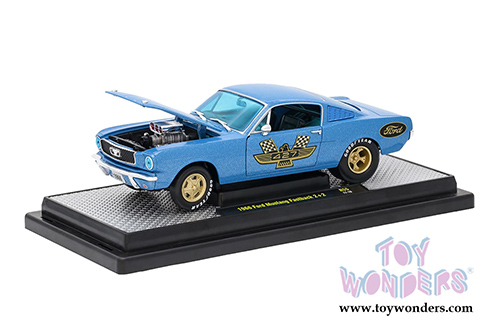 Castline M2 Machines Detroit-Muscle | Ford Mustang 2+2 GT Fastback (1966, 1/24 scale diecast model car, Blue) 40300/55B