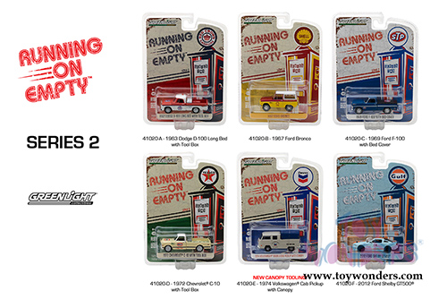 Greenlight - Running On Empty Series 2 (1/64 scale diecast model car, Asstd.) 41020/48