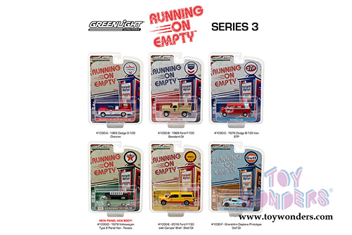 Greenlight - Running On Empty Series 3 (1/64 scale diecast model car, Asstd.) 41030/48