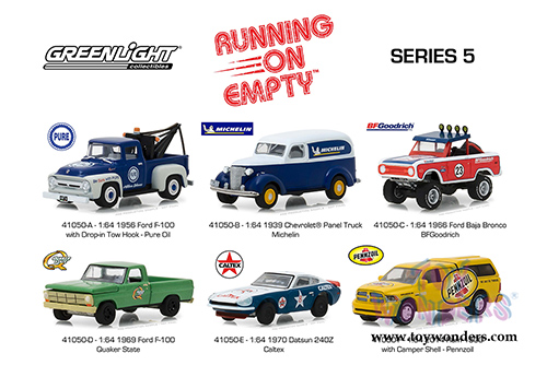 Greenlight - Running on Empty Series 5 (1/64 scale diecast model car, Asstd.) 41050/48