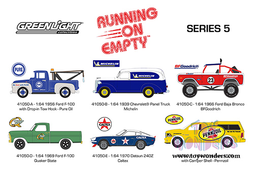 Greenlight - Running on Empty Series 5 (1/64 scale diecast model car, Asstd.) 41050/48