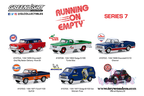 Greenlight - Running on Empty Series 7 (1/64 scale diecast model car, Asstd.) 41070/48