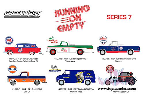 Greenlight - Running on Empty Series 7 (1/64 scale diecast model car, Asstd.) 41070/48