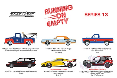 Greenlight - Running on Empty Series 13 (1/64 scale diecast model car, Asstd.) 41130/48