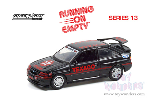 Greenlight - Running on Empty Series 13 | Ford Escort RS Cosworth "Texaco" (1995, 1/64 scale diecast model car, Black) 41130D/48