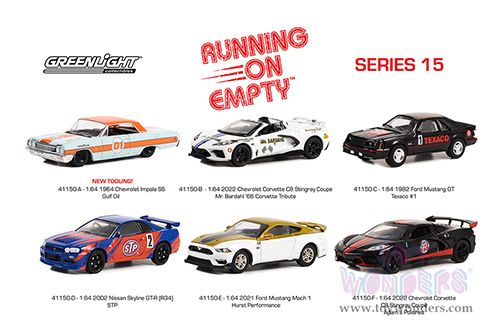 Greenlight - Running On Empty Series 15 (1/64 scale diecast model car, Asstd.) 41150/48