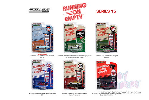 Greenlight - Running On Empty Series 15 (1/64 scale diecast model car, Asstd.) 41150/48
