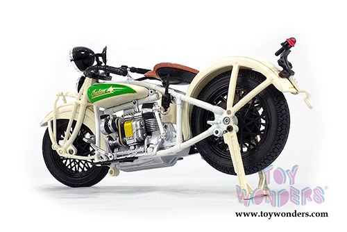 New Ray - Indian Chief Motorcycle (1930, 1/12 scale diecast model motorcycle, White) 42163