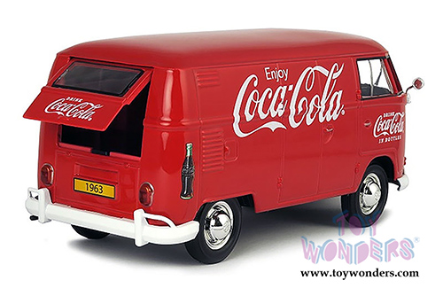 Motor City Coca-Cola - Volkswagen T1 Coca-Cola Cargo Van with Delivery Driver (1963, 1/24 scale diecast model car, Red) 424062 MAP: $49.99